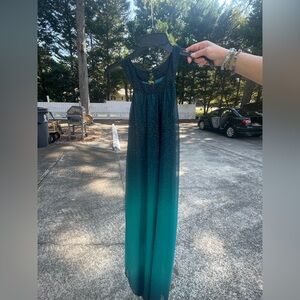 VENUS Teal Ombre Maxi Dress